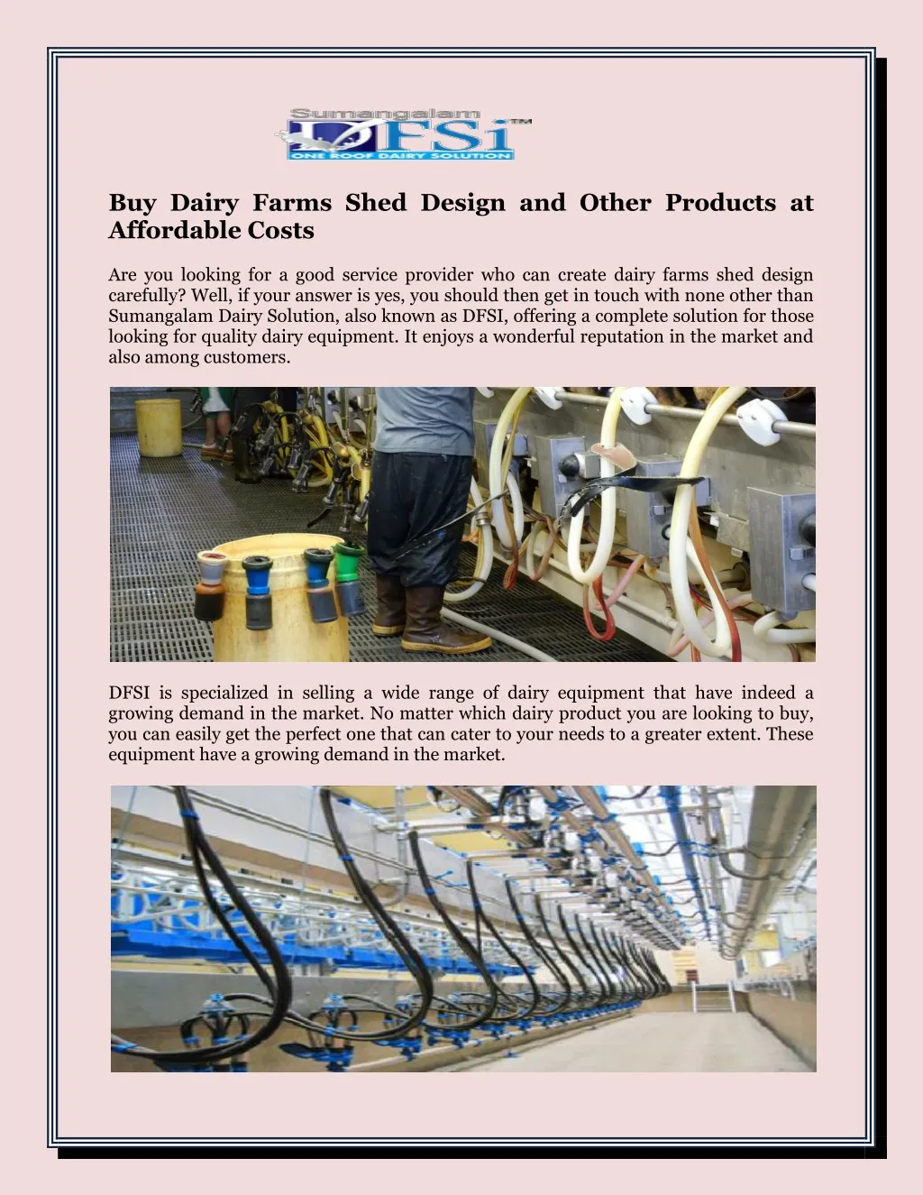 buy dairy farms shed design and other products