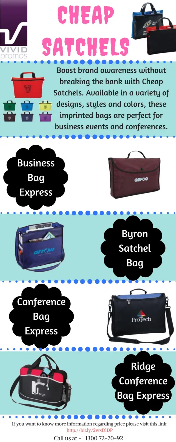 Cheap Satchel Bags for Men & Women | Vivid Promotions Australia