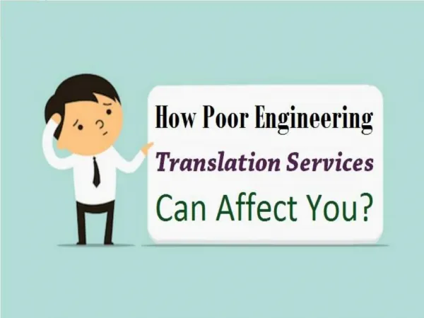 How Poor Engineering Translation Services Can Affect You?