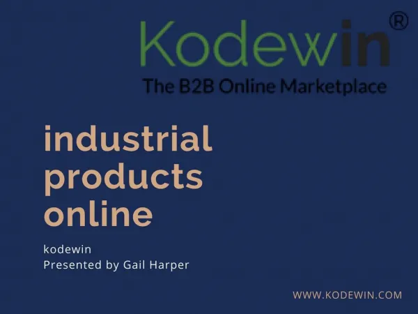 Industrial Products Online-B2B Buying and Selling
