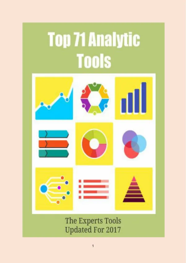 Top 71 Analytics Tools