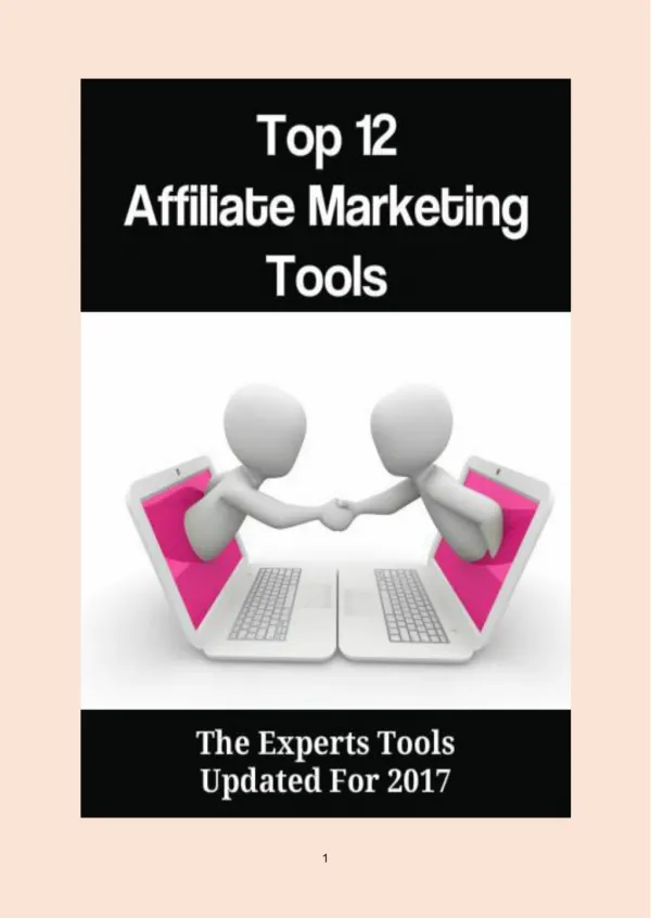 Top 12 Affiliate Marketing Tools