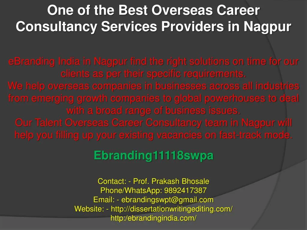 one of the best overseas career consultancy