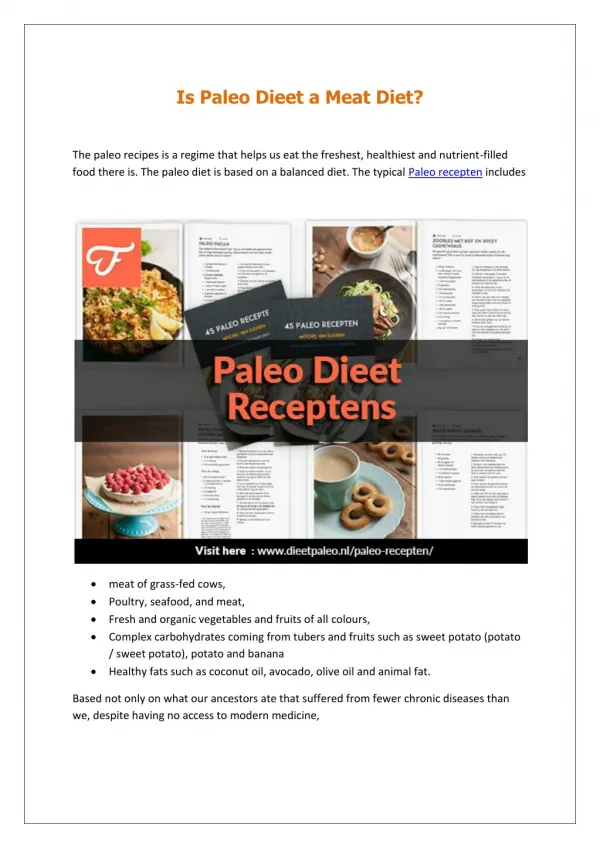 Easy Paleo Dieet Recepten Makes Your Breafast Healthy - Dieet Paleo