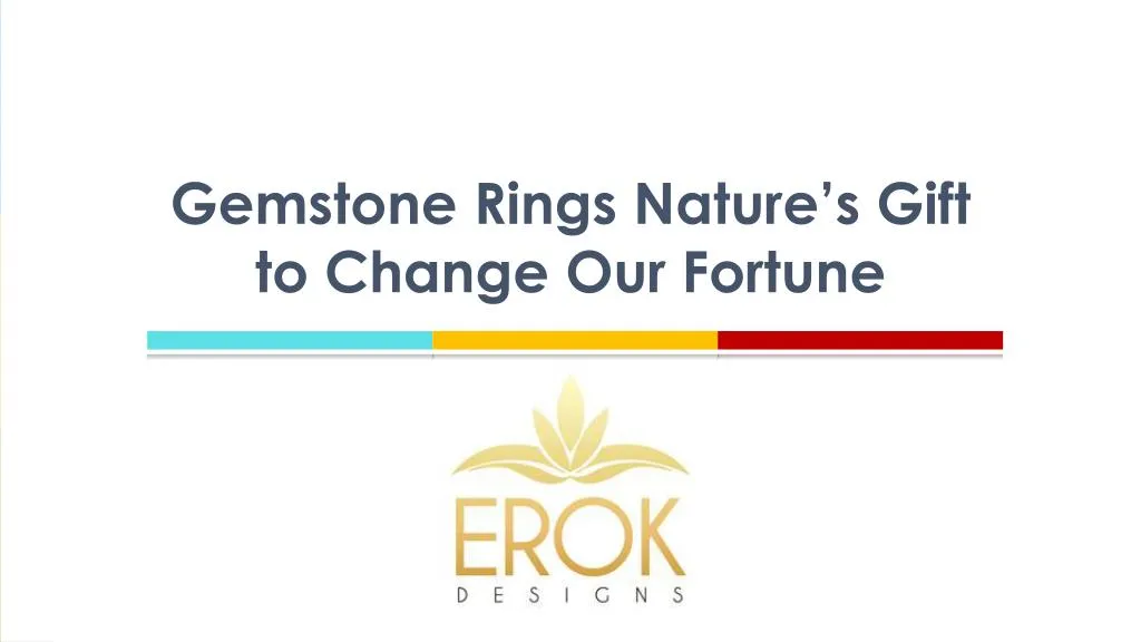 gemstone rings nature s gift to change our fortune
