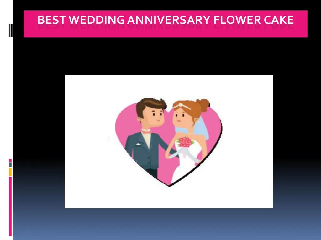 best wedding anniversary flower cake
