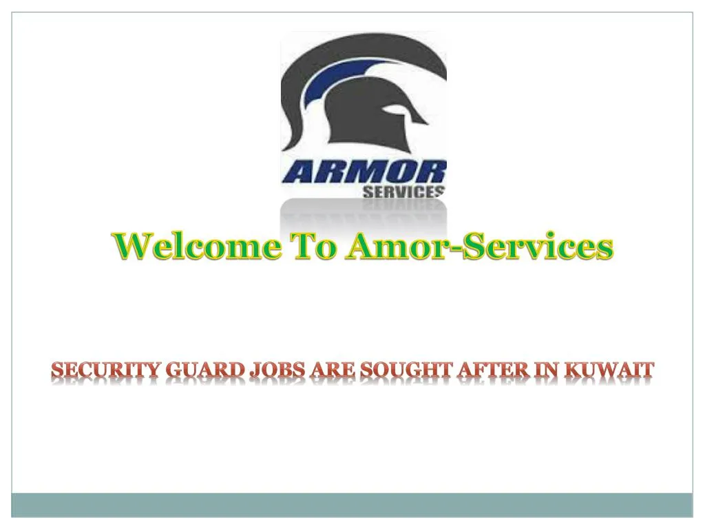 welcome to amor services