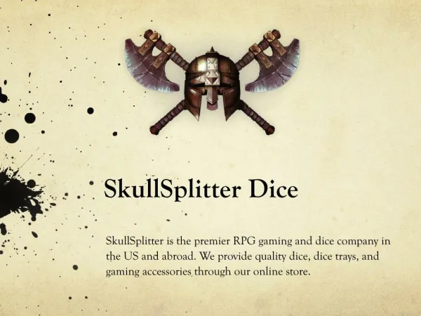 SkullSplitter Metal Dice PowerPoint