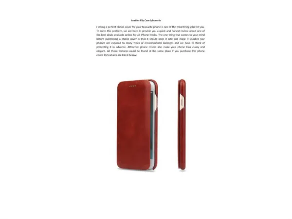 Leather Flip Case iphone 6s