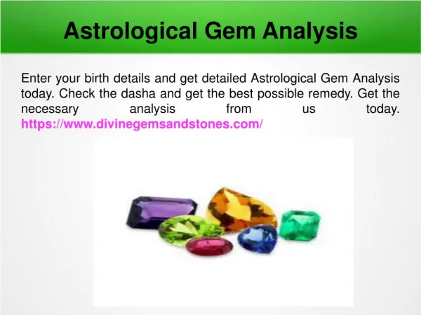 Gemstone astrology remedies
