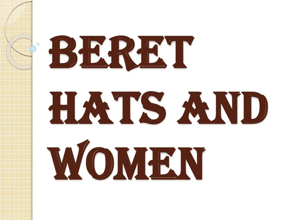 beret hats and women