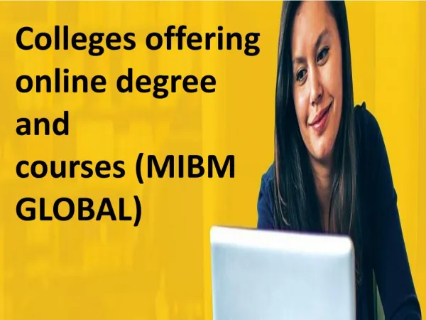 Colleges offering online degree and courses