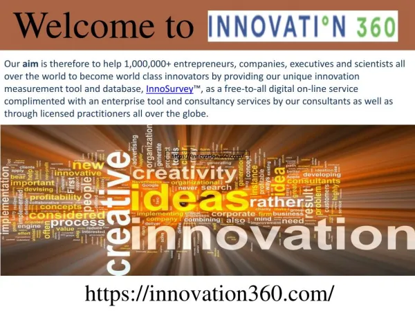 WELCOME TO INNOVATION 360
