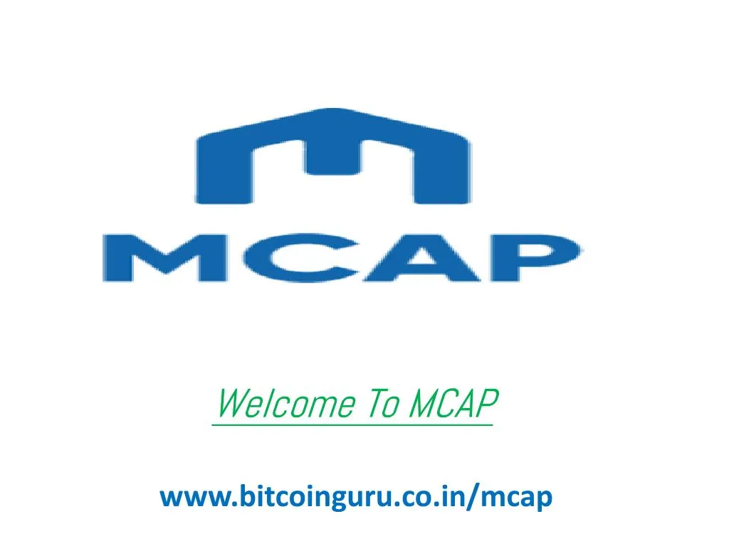 welcome to mcap