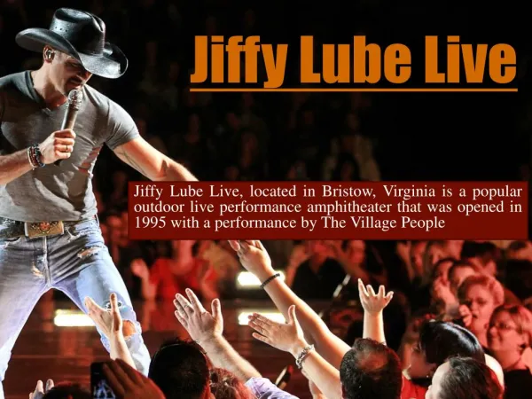 Jiffy Lube Live | 703-754-6400
