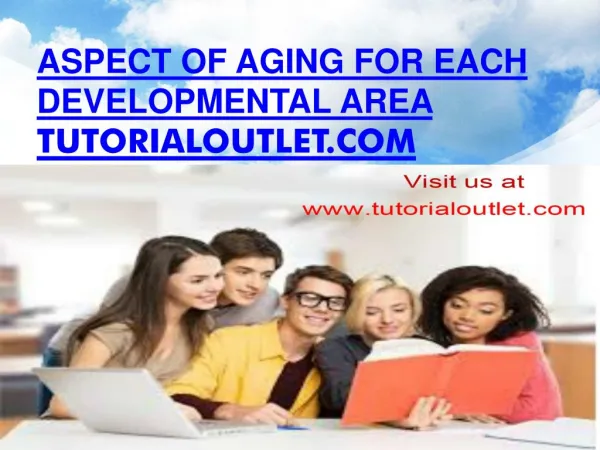 Aspect of aging for each developmental area