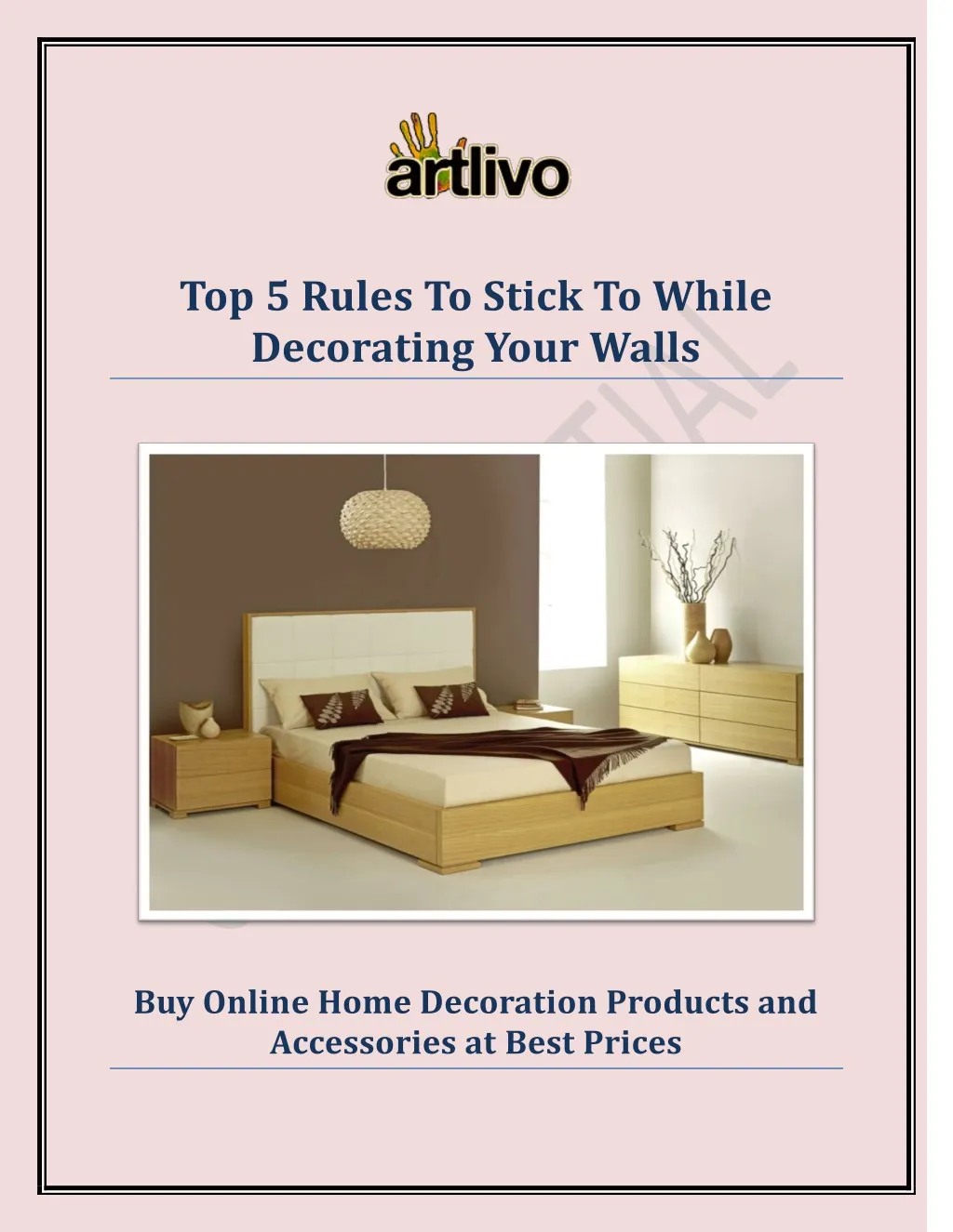 top 5 rules to stick to while decorating your