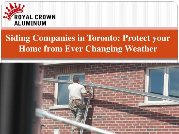 Best House Siding Companies Toronto