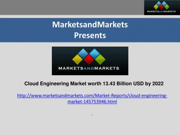 Cloud Engineering Market Global Industry Analysis and Opportunity Assessment