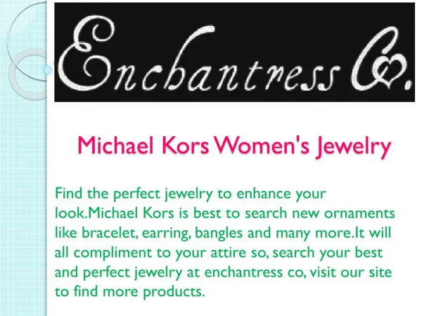 Michael Kors Women's Jewelry