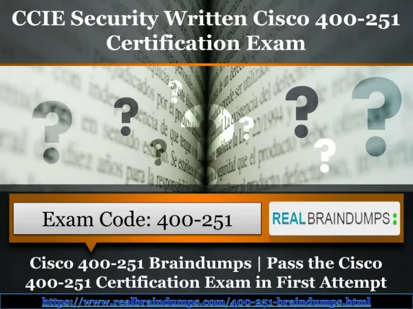 Cisco 400-251 Braindumps | Pass the Cisco 400-251 Certification Exam in First Attempt