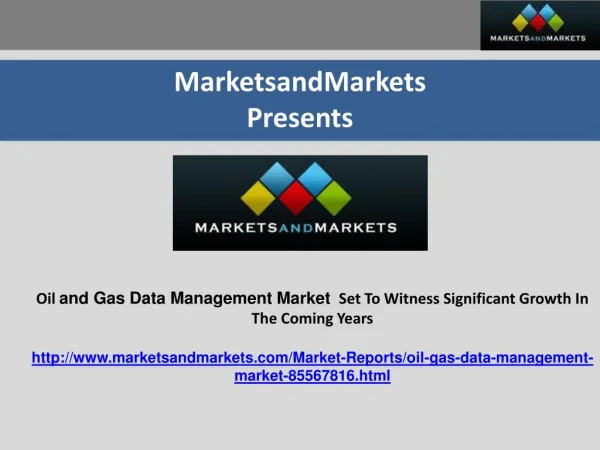 Oil and Gas Data Management Market by User, By Type, By Region