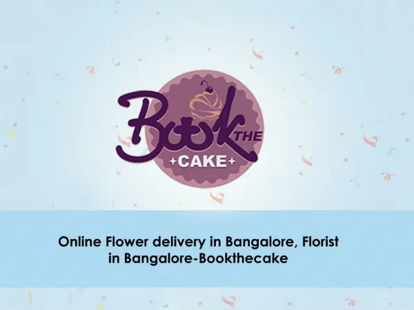 Online Flower delivery in Bangalore, Florist in Bangalore-Bookthecake