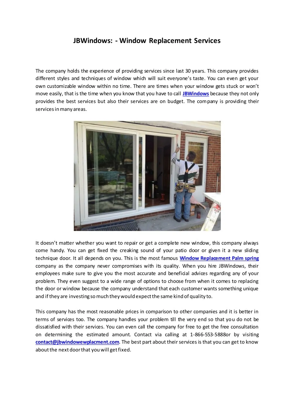 jbwindows window replacement services