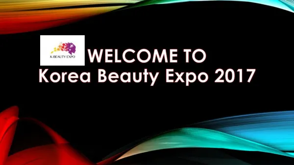 K Beauty Expo 2017 Seoul South Korea