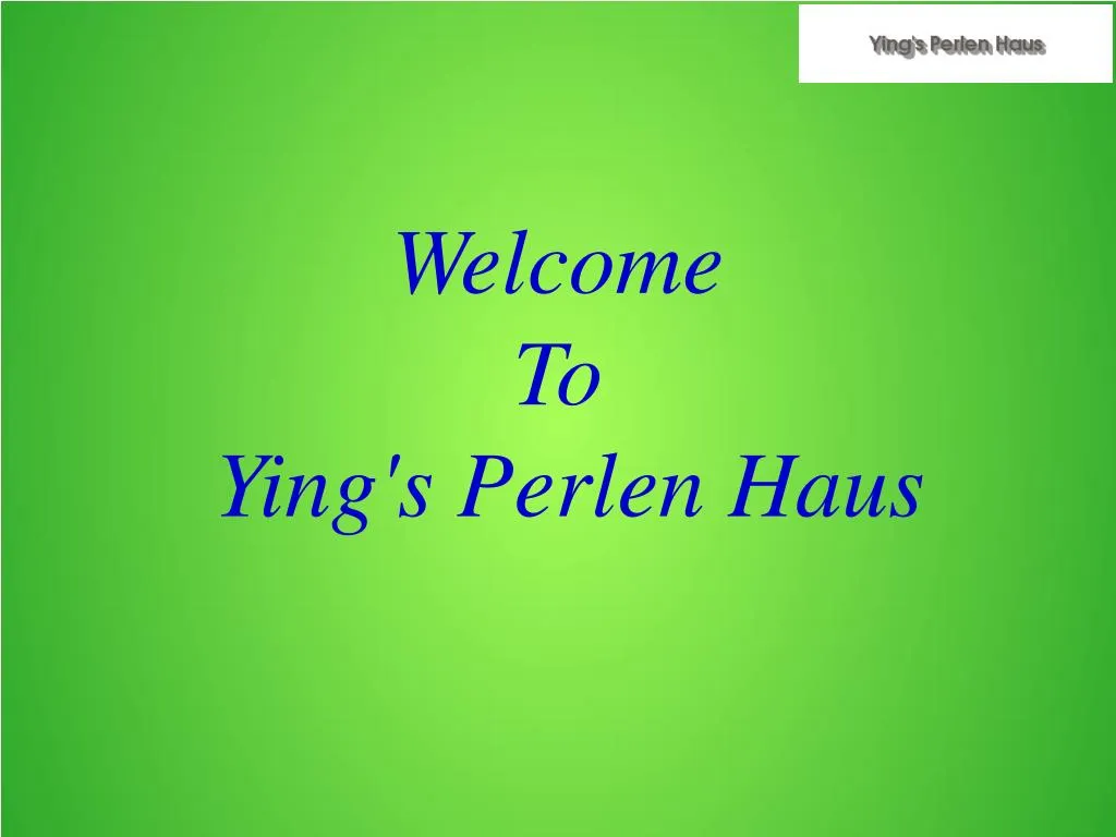 welcome to ying s perlen haus