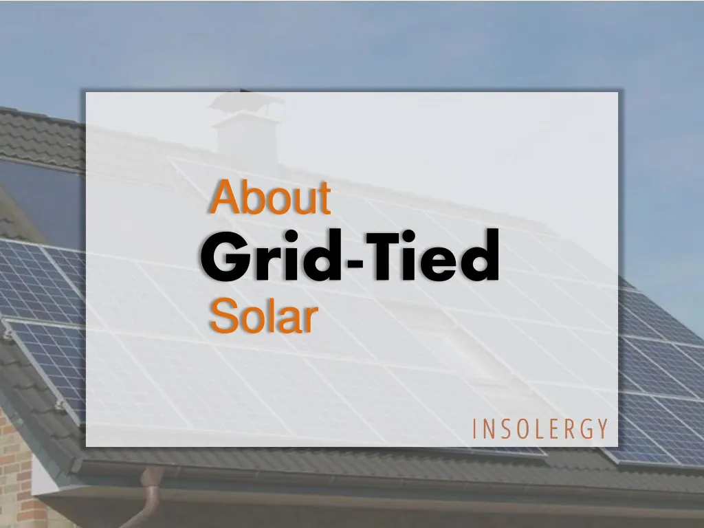 about grid tied solar