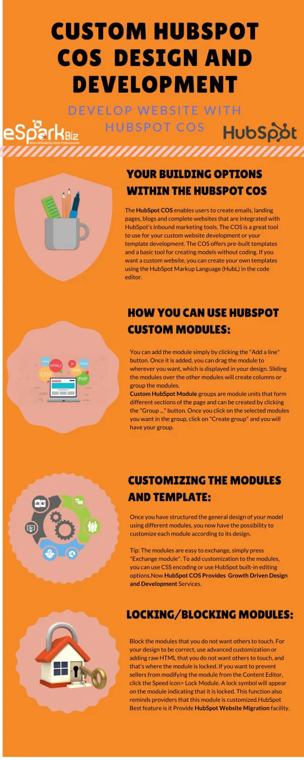 Custom HubSpot COS Development | HubSpot COS Design - Infographics