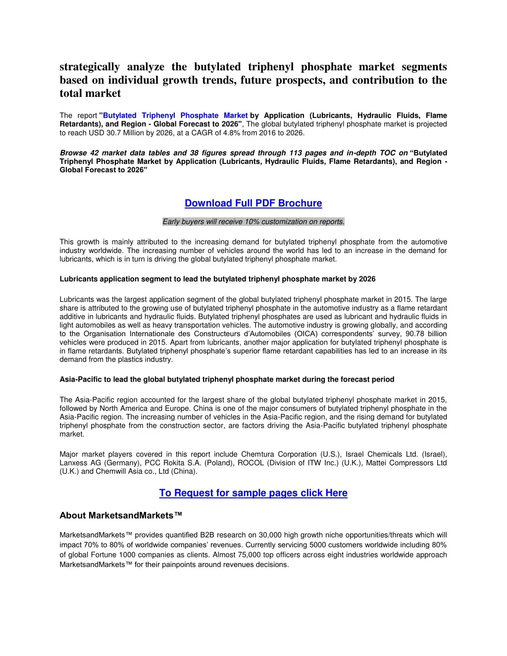 strategically analyze the butylated triphenyl