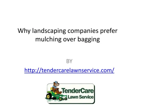 Why landscaping companies prefer mulching over bagging