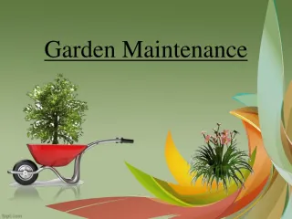 Garden Maintenance - slide 1