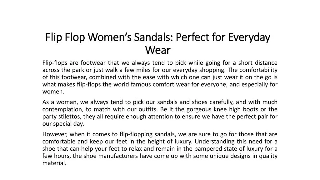 flip flop women s sandals perfect for everyday wear
