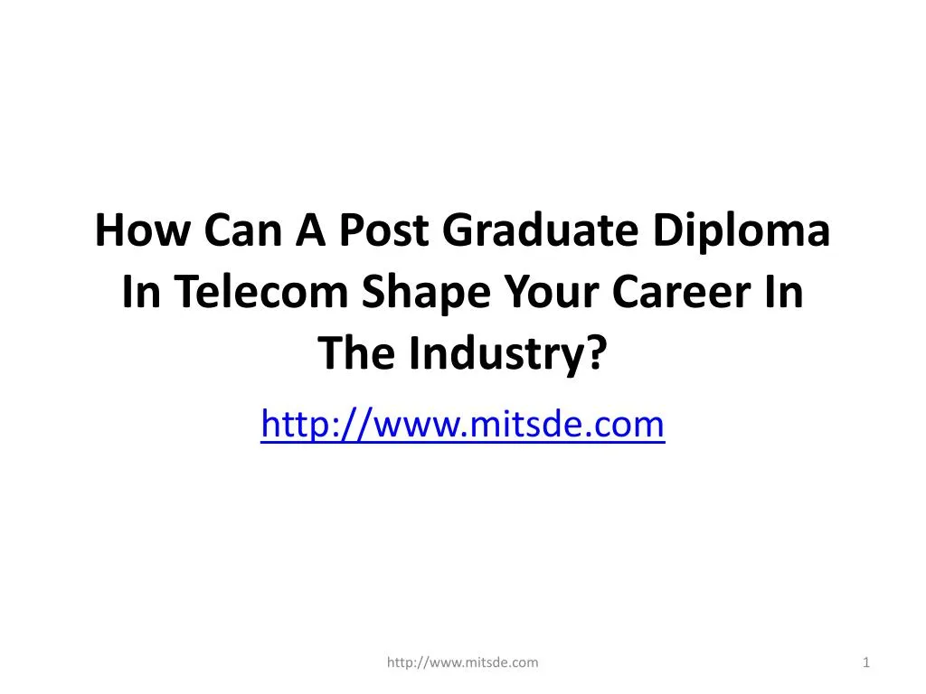 how can a post graduate diploma in telecom shape your career in the industry