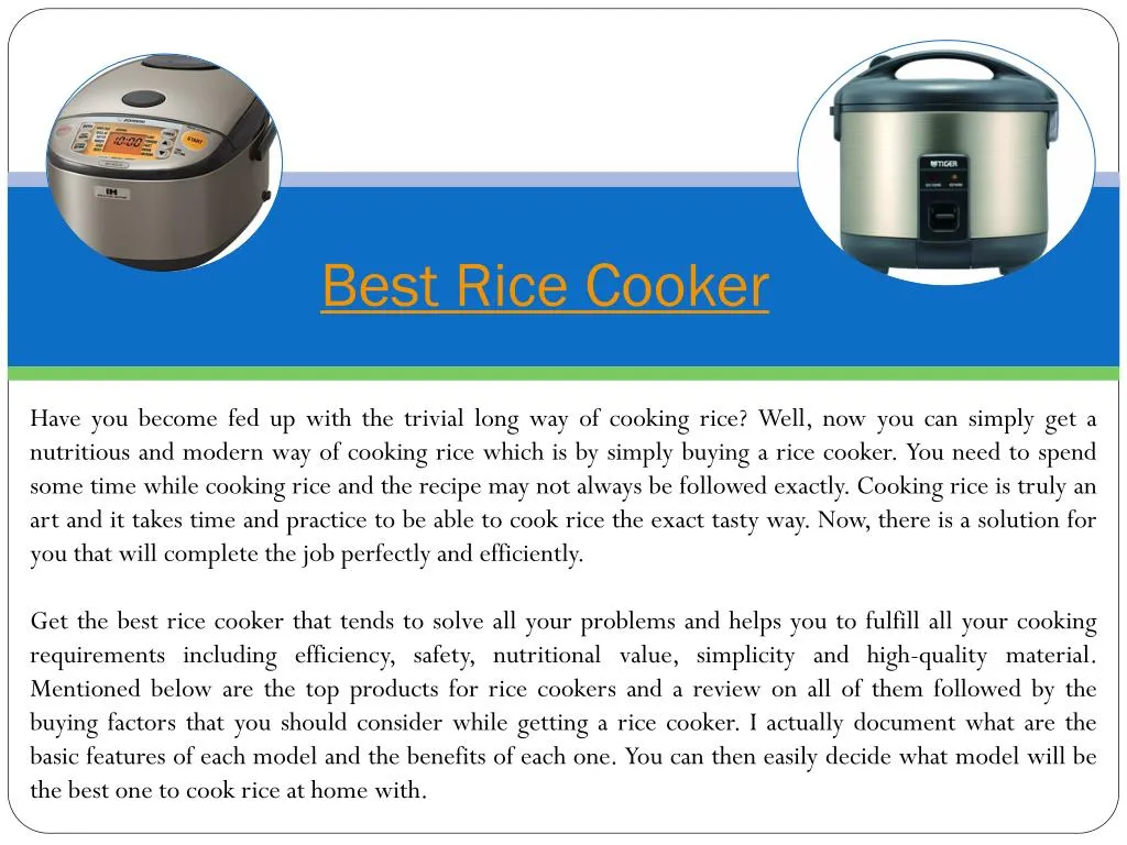 best rice cooker