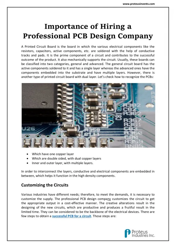 Importance of Hiring a PCB Layout Design Specialists