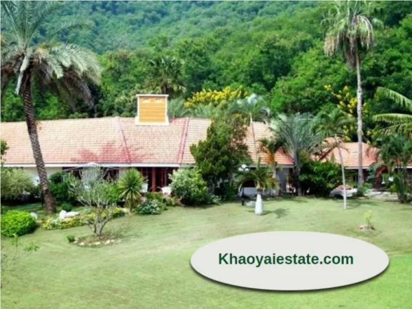 Just call and book a residential space in the heaven of Khaoyai