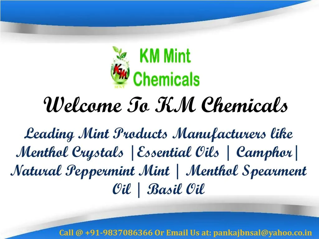 welcome to km chemicals