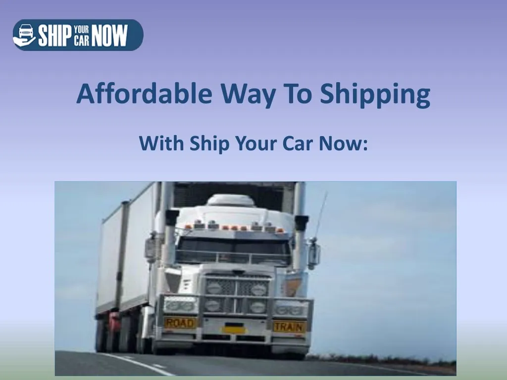 affordable way to shipping