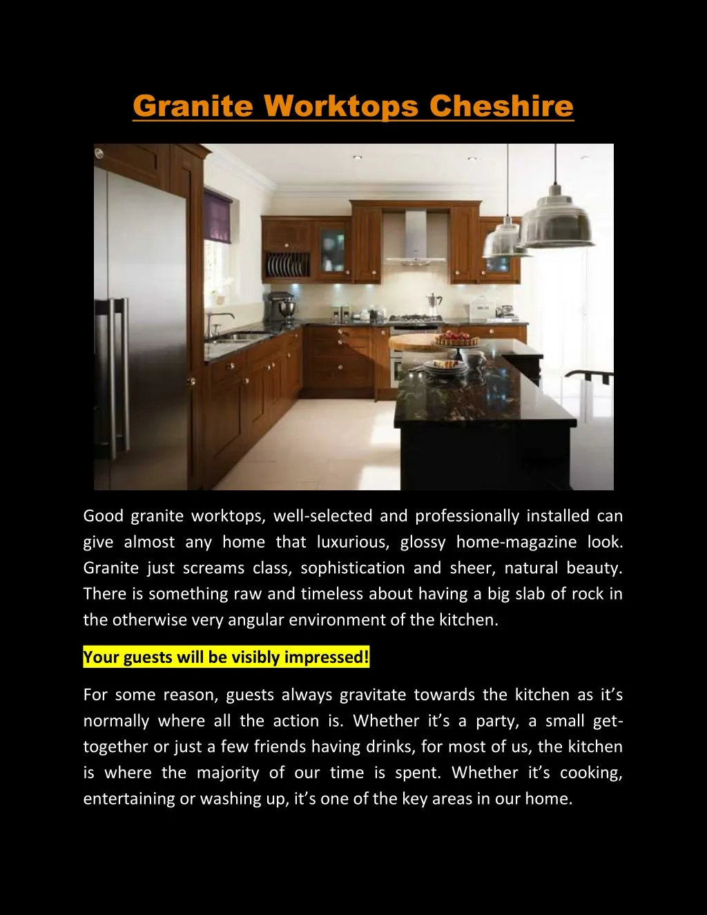granite worktops cheshire