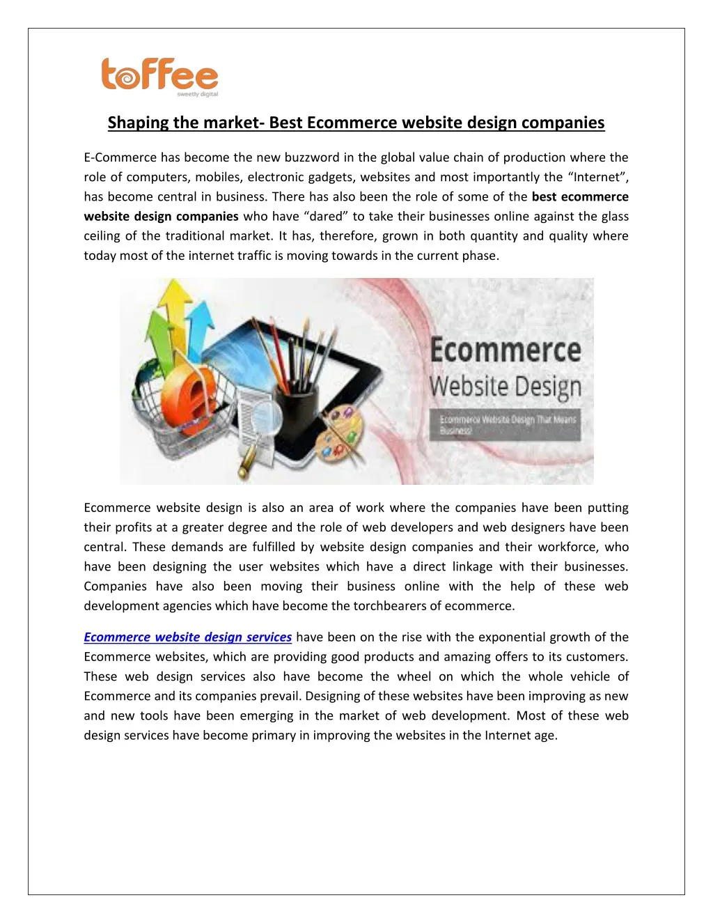 shaping the market best ecommerce website design