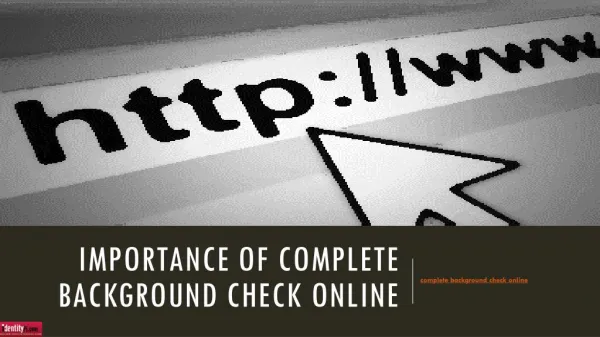 Importance of Complete Background Check Online