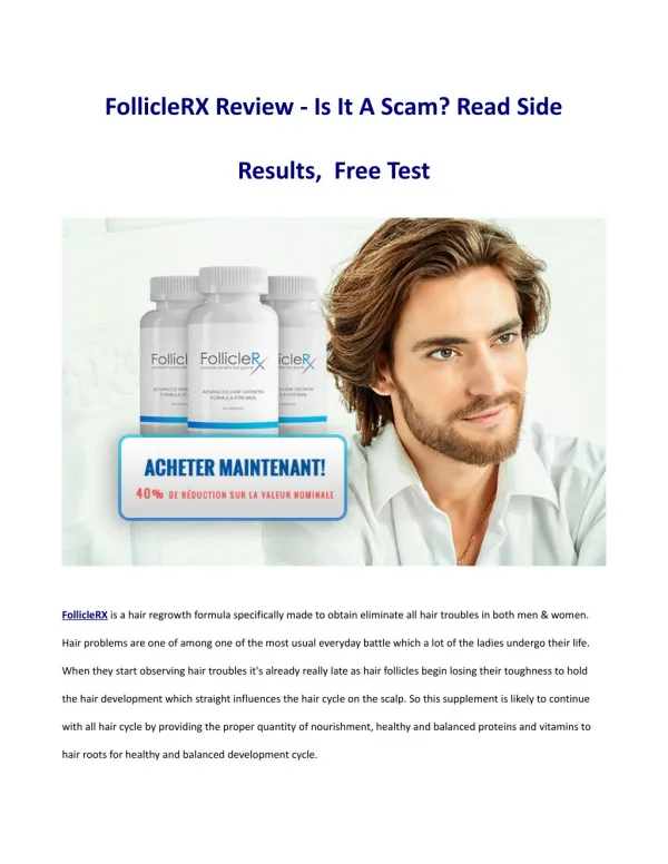 What makes Follicle Rx the most effective option?