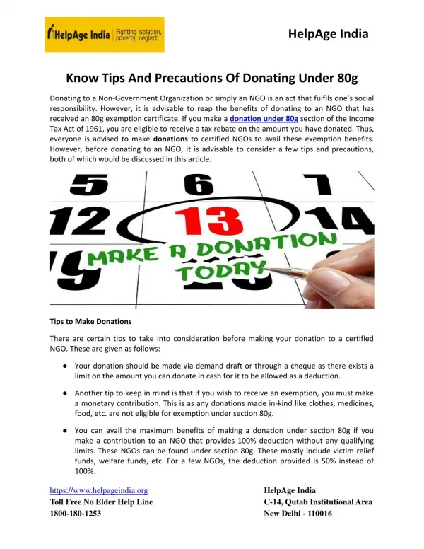Know Tips And Precautions Of Donating Under 80g