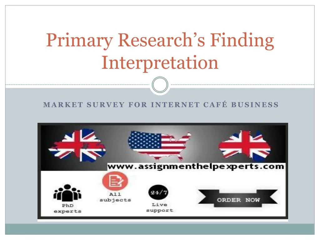 primary research s finding interpretation