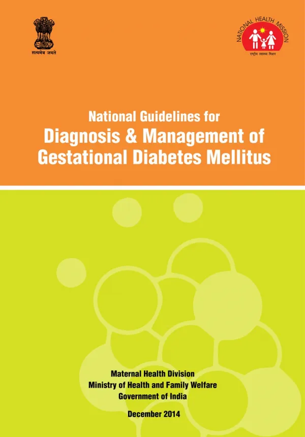 National Guidelines for Diagnosis & Management of Gestational Diabetes Mellitus By Diabetesasia.org