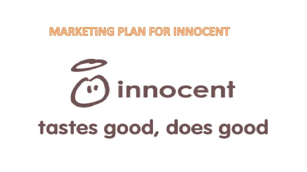 marketing plan for innocent